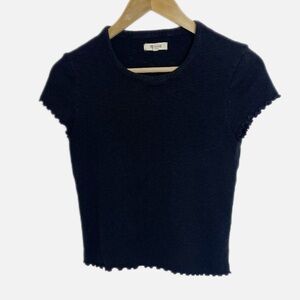 Madewell Lettuce Edged Baby Tee M